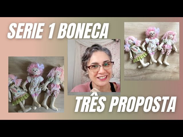 Penteado de boneca de pano/Cabelinho de boneca -Série uma boneca, Três proposta - 5º episódio