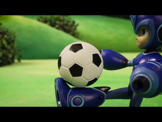 Mega Man Full Charged Stop motion | Ice Soccer | Videos For Kids | Toys for Kids