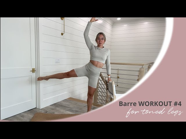 20 MIN LOWER BODY BARRE WORKOUT | Toned Legs & Glutes with Vicky Ross Wellness