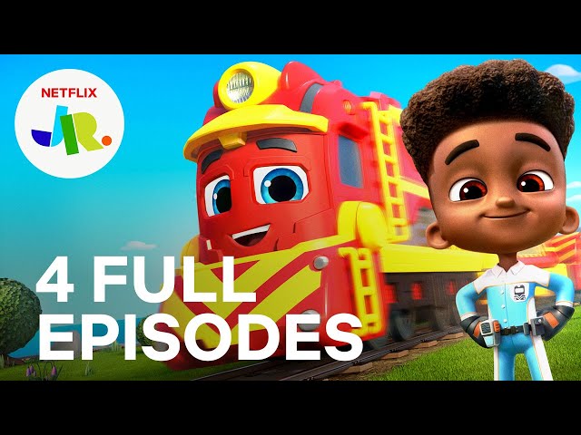 Mighty Express Season 1 FULL EPISODE 1-4 Compilation 🚂 Netflix Jr