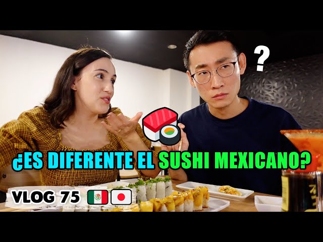 😮 JAPONÉS PRUEBA SUSHI MEXICANO POR PRIMERA VEZ 🍣 ¿LE GUSTÓ? | Tania&Hayato