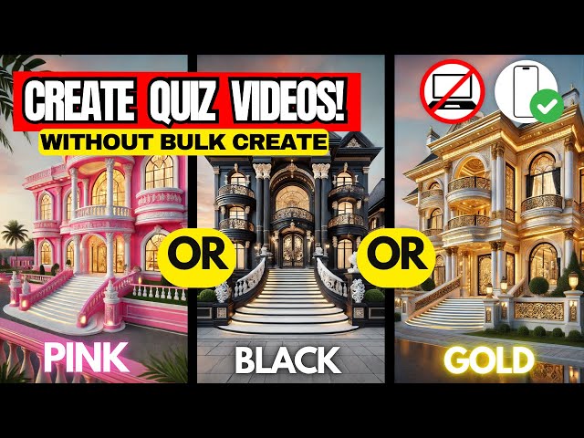 VIRAL Faceless Quiz Videos on Your Phone! (FREE, Easy & Profitable – Without Bulk Create)