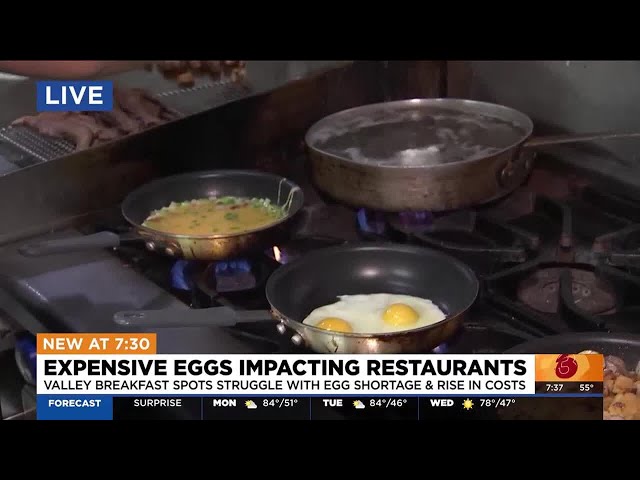 Phoenix-area breakfast restaurants see impacts rising egg prices, tariffs