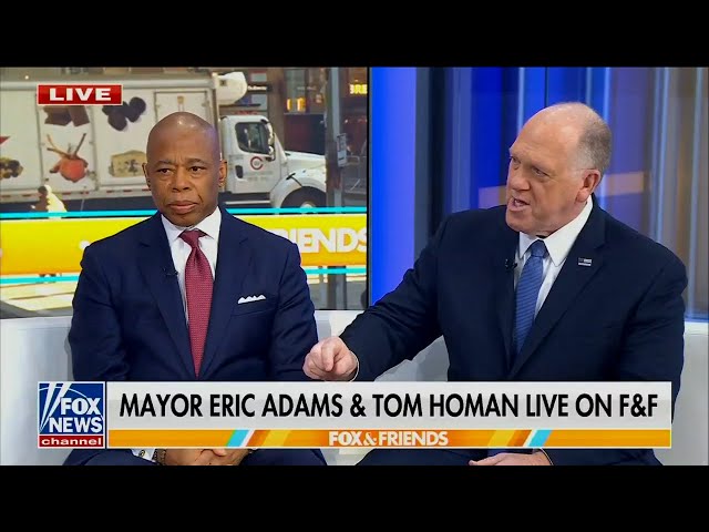 New York Mayor Eric Adams was on Fox & Friends this morning with ICE Border Czar Tom Homan