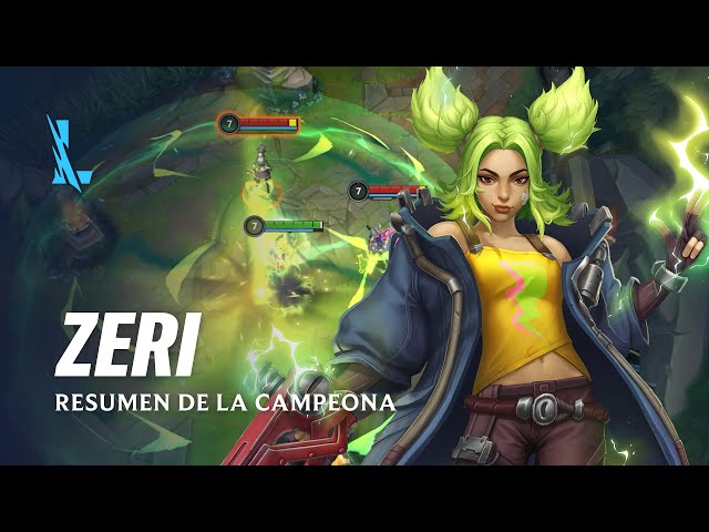 Resumen de la campeona: Zeri | Experiencia de juego - League of Legends: Wild Rift