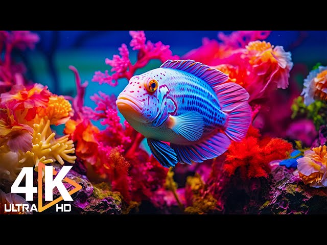 The Best 4K Aquarium - Dive Into The Mesmerizing Underwater Realm, Sea Jellyfish, Coral Reefs