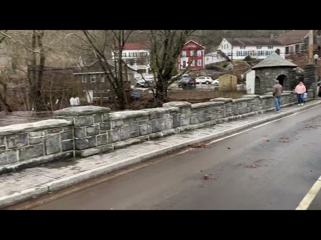 Flooding on Yantic River after Fitchville dam partially breaks