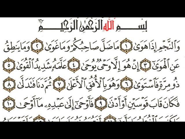 Surah tol An-Najm