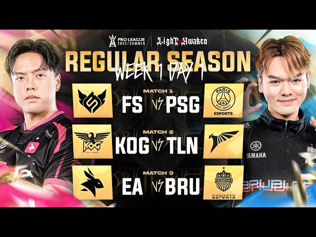 🔴𝐋𝐈𝐕𝐄 เปิดสนามฤดูกาลที่ 15 การแข่งขัน RoV Pro League 2025 Summer | รอบเก็บคะแนน Week 1 Day 1