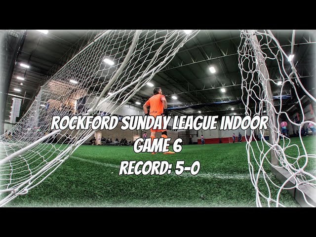 ROCKFORD INDOOR SUNDAY LEAGUE l 6TH GAME OF THE SEASON l FULL GAME GOALKEEPER POV l INJURY GAME