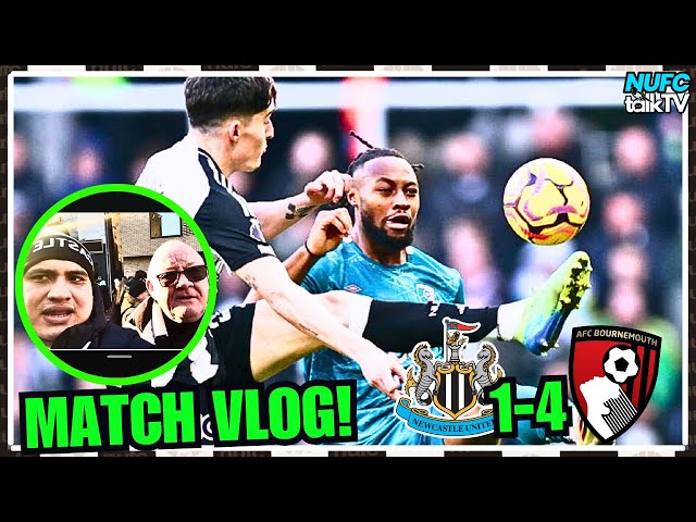 GORDON SHOCKING! Newcastle’s Winning Run is OVER! [MATCH VLOG] NEWCASTLE 1-4 BOURNEMOUTH