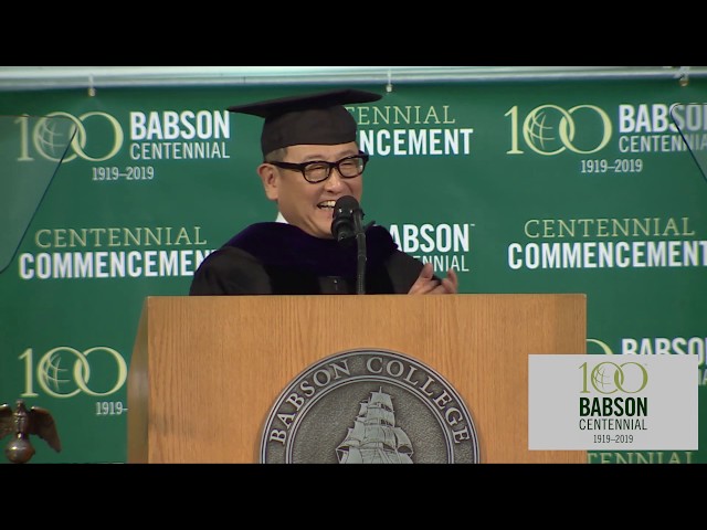 Akio Toyoda MBA’82 at Babson’s Centennial Commencement