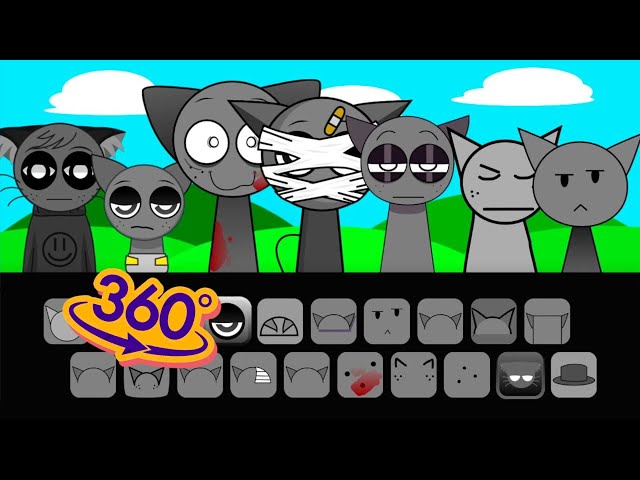 360 VR |  Incredibox Sprunki - Every Gray Singing Together (Retake, Sprunout,Sprunki Babies,Sprunkr)