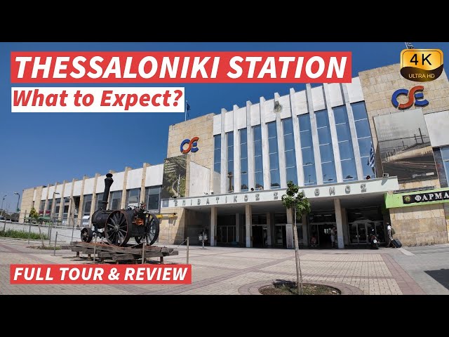 【4K】Inside Thessaloniki Train Station 🇬🇷🚆 | Full Walkthrough & Tour - With Captions【CC】