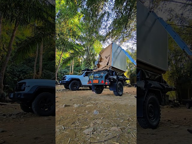 พ่วงเก่ายุคสงคราม #มนุษย์เต็นท์ #trailercamping #tank300 #offroad #camping #overland #thailand