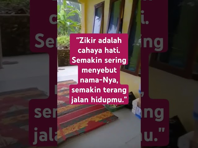 Zikir adalah cahaya hati #quotes #shots #motivasi #