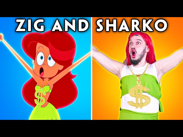 Save The Mermaid | Zig & Sharko Funny Moments | Hilarious Cartoon Compilation | Woa Parody