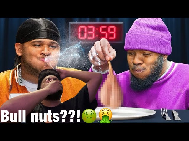 AMP try not to laugh reaction *They ate Bull nuts????