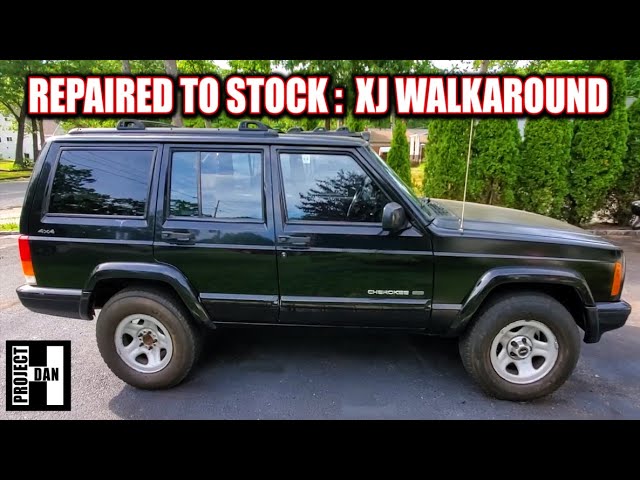 A WRECKED JEEP XJ IS COMPLETELY FIXED and RESTORED TO STOCK | WRECKED J WALK AROUND | RESURRECT J