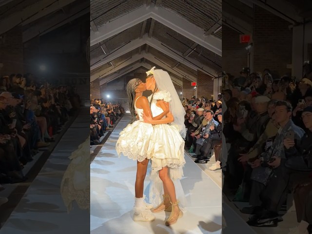 Love is in the air on the runway