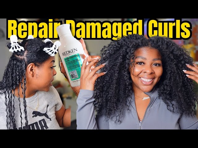 How To: Repair DAMAGED Curly Hair At HOME - FOR GOOD!!