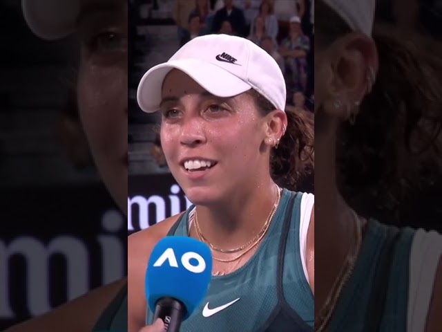 Madison Keys’ post-match interview was ✨𝒊𝒄𝒐𝒏𝒊𝒄✨ #AusOpen #Shorts