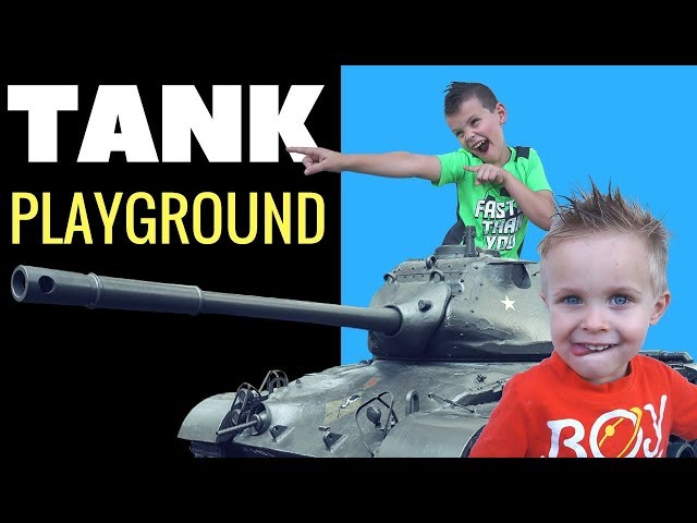 Climbing on Military Tanks