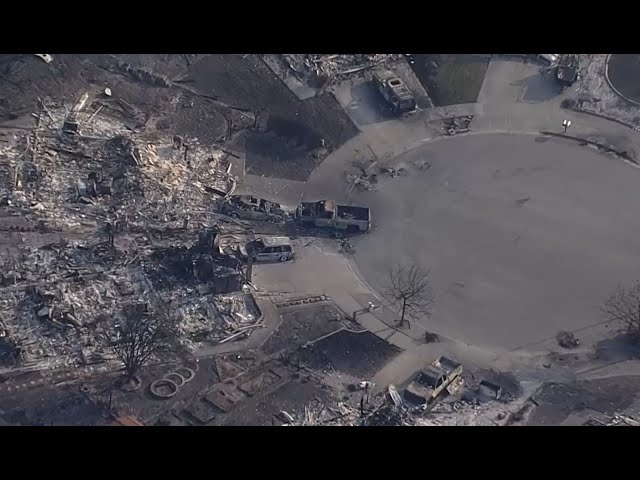 SONOMA COUNTY NEIGHBORHOOD DESTROYED:  Raw Tuesday helicopter video of devastated Napa neighborhood