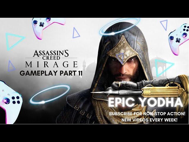 Assassin’s Creed Mirage PS5 Gameplay Part 11|Hidden Blade Action |4K HDR Walkthrough (No Commentary)