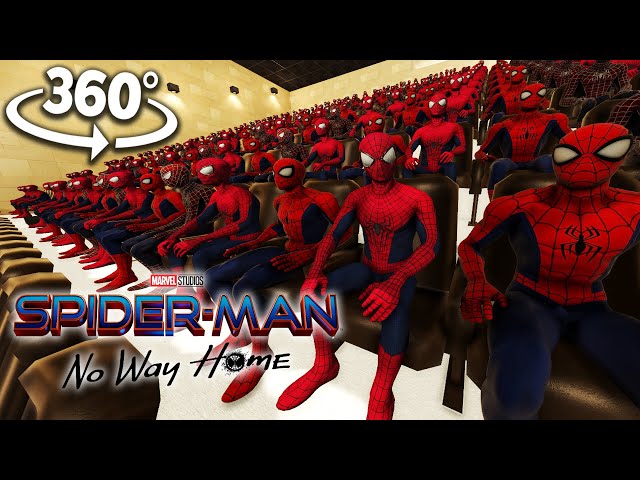 Spider-Man watching Spider-Man No Way Home 360/VR Experience