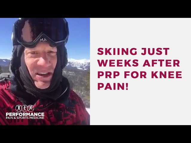 Skiing just weeks after PRP for knee pain!