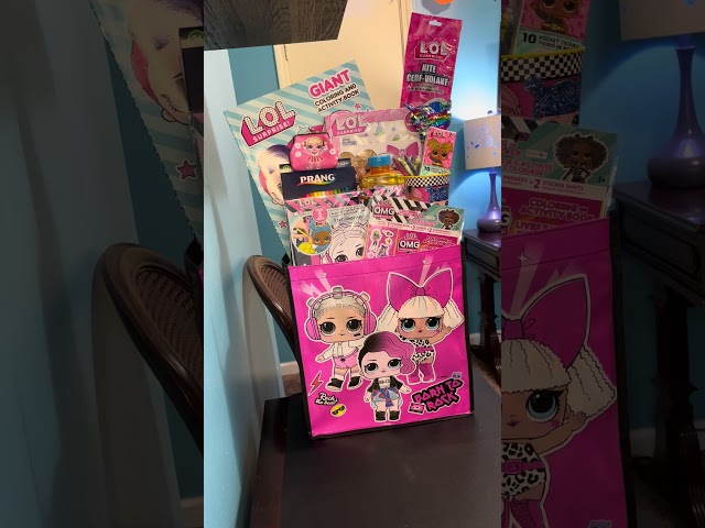 GIFT IDEAS | LOL DOLLS GIFT BAG #basketmaking #kids #loldolls #kidsfun #giftbasket #gift