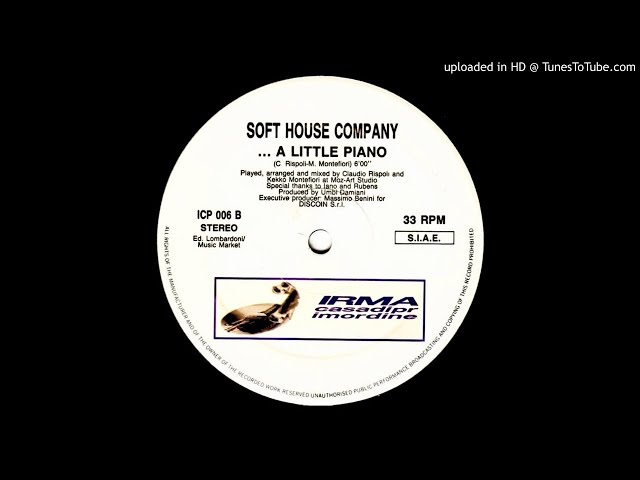 Soft House Company~A Little Piano...