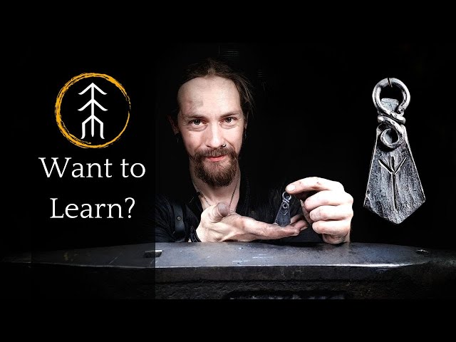 Rune Pendant Forging: A Blacksmithing Project