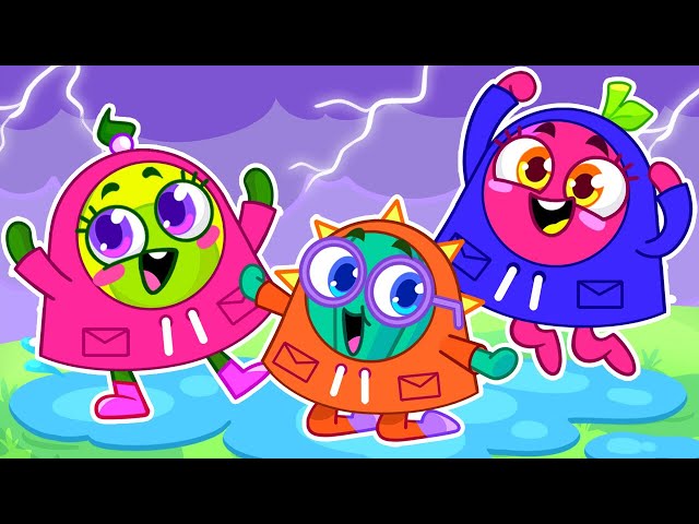 Rain Rain go away ☔️ And More Funny Cartoons for Kids by Pit & Penny Babies 🍼🥑