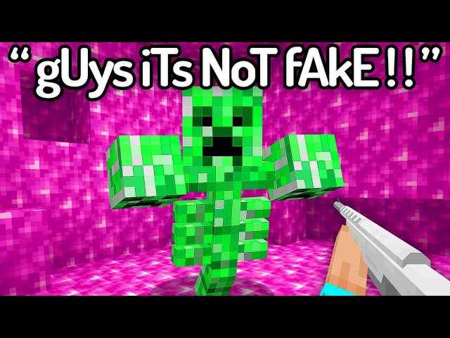 The FUNNIEST FAKE Minecraft Speedruns EVER...