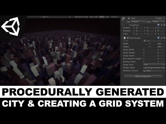 Unity3d Procedural Generation - Procedurally Generated City And Creating A Grid System