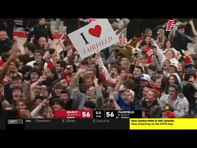 Fairfield hits 70 foot buzzer beater to beat Marist 😨