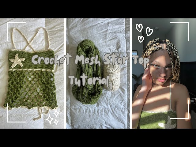 crochet mesh star top tutorial | as seen on pinterest | beginner-friendly!