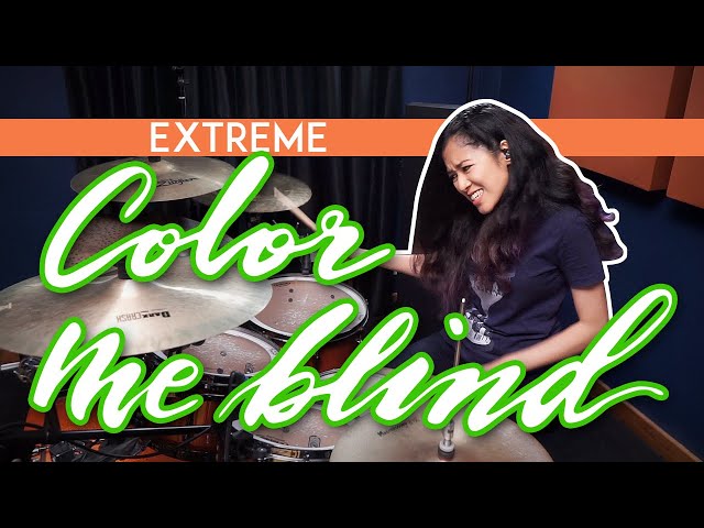 Extreme - Color Me Blind (drum cover by Christal)