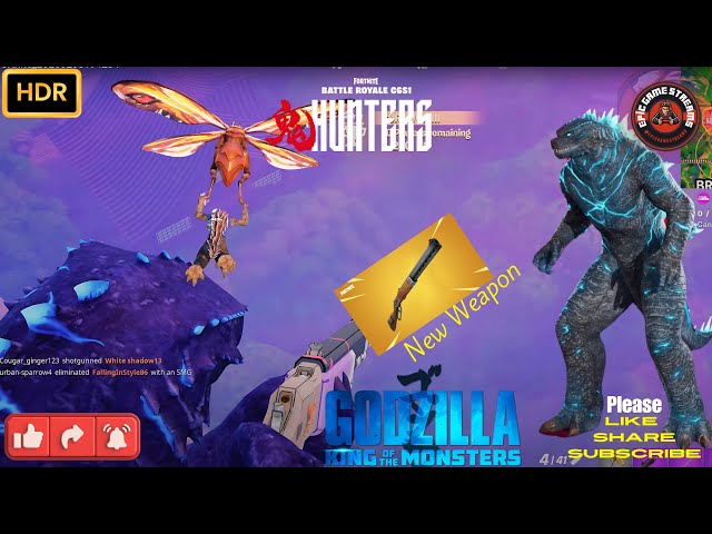 Fortnite Chapter 6! Epic Gameplay for VICTORY ROYALE! With Godzilla in ps 5