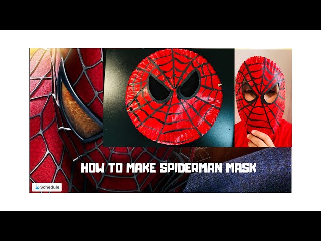 HOW TO MAKE YOUR OWN SPIDERMAN MASK~ EASY DIY