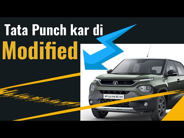 tata punch ka rear bumper kar Diya modified😍 #vlogs #viral