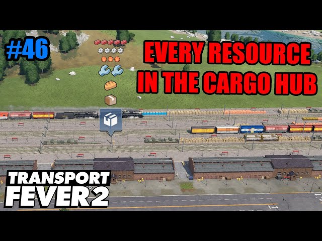 Every Resource Connected to the Cargo Hub! - Transport Fever 2