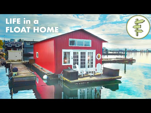 Woman's INCREDIBLE Tiny Floating House with STUNNING Interior Design – FULL TOUR