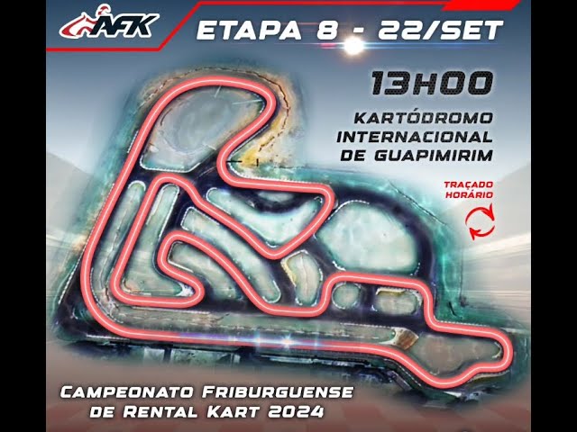 AFK 2024 etapa 8 - corrida 1 em 360º - Kartódromo de Guapimirim