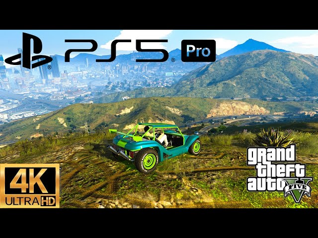 Off Roading and Jumps GTA V PS5 Pro 4k 60FPS