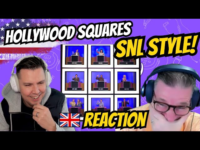 Brits React to CRAZY SNL Vintage Hollywood Squares Moments!