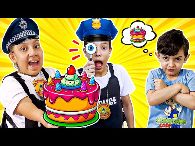 MC Divertida and friends in Mystery and Police Children's Stories - Who Took My Cake