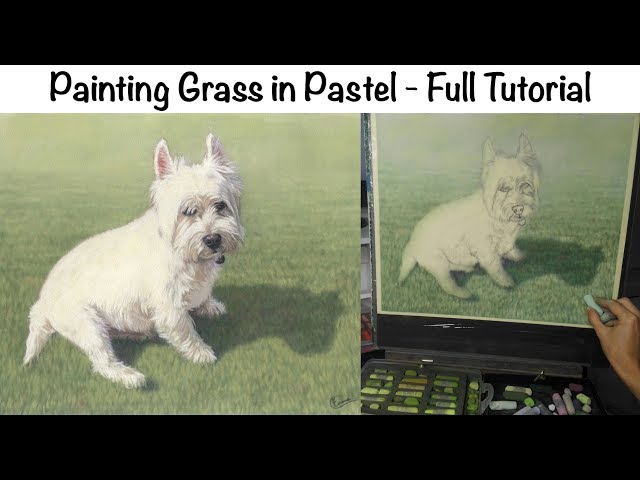 Paint or Draw a Grass Background in Pastel